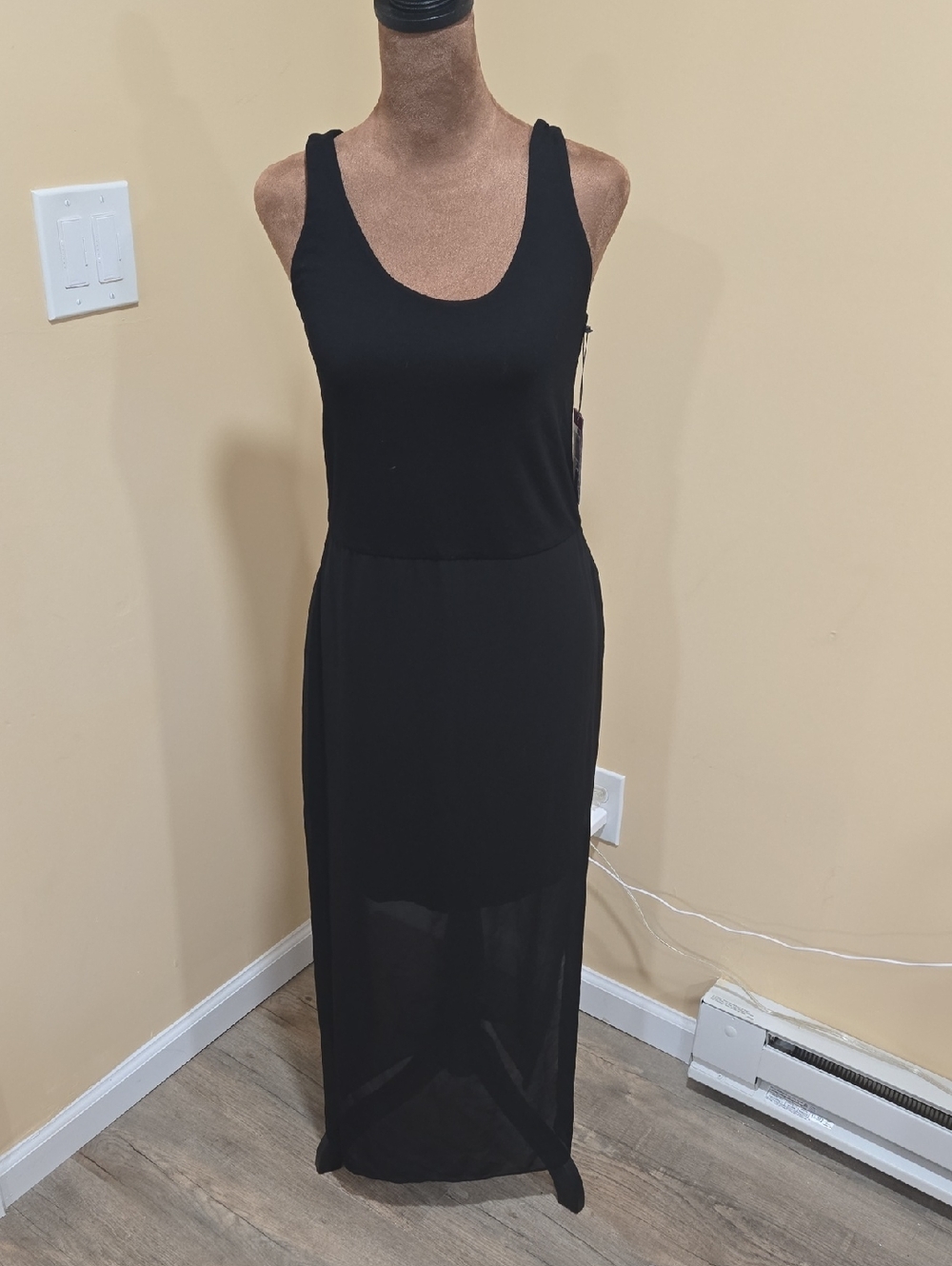 NWT!! Vince Camuto Black Sleeveless Maxi Dress
